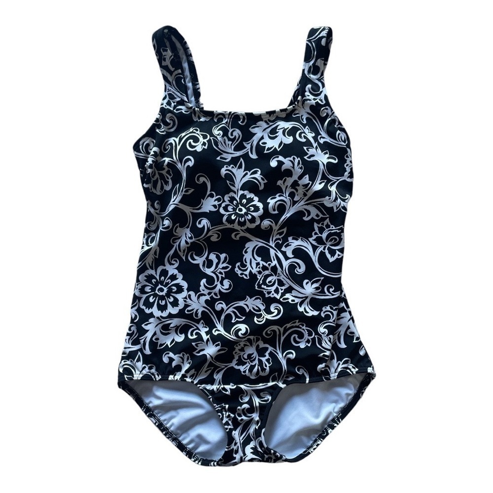 Lands' End Floral One Piece Swimsuit